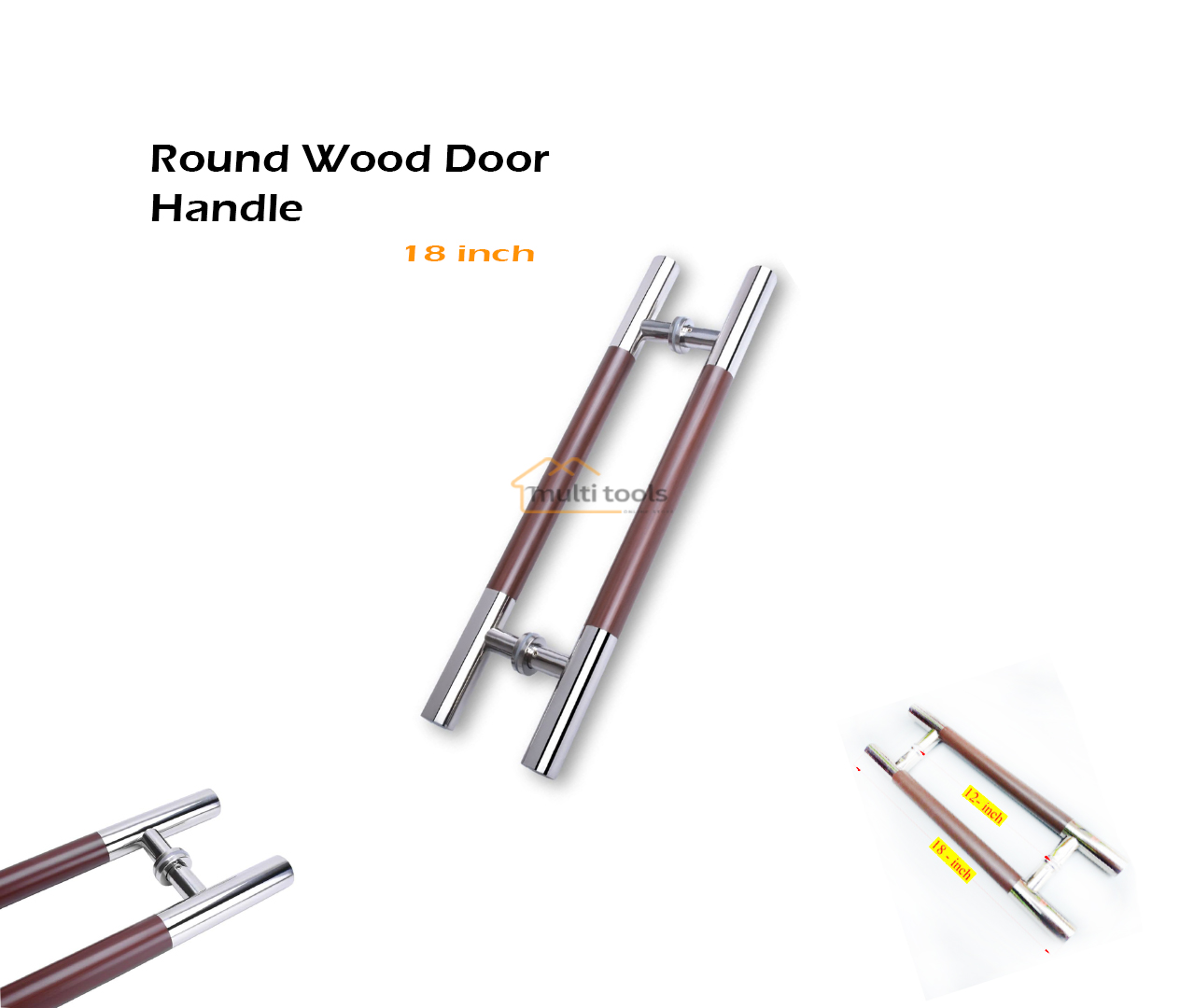 18 Inch Round Wood Door Handle